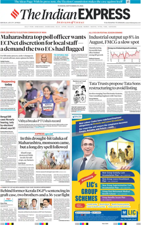 Cover of The Indian Express