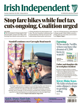 Cover of Irish Independent