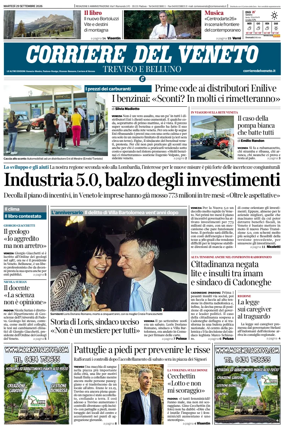 Cover of Corriere del Veneto (Treviso e Belluno)