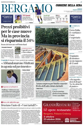 Cover of Corriere della Sera (Bergamo)