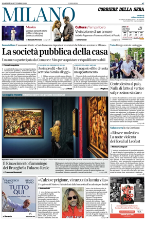 Cover of Corriere della Sera (Milano)