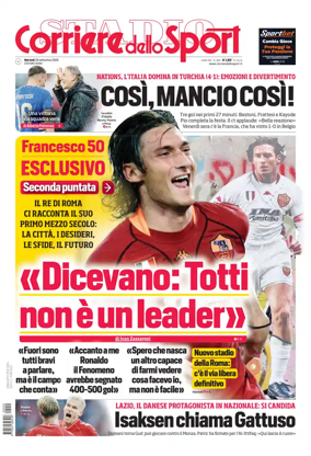 Cover of Corriere dello Sport (Lazio)