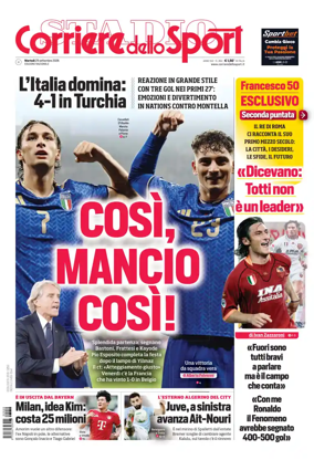 Cover of Corriere dello Sport (Nazionale)