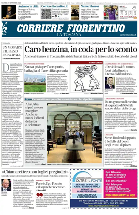 Cover of Corriere Fiorentino