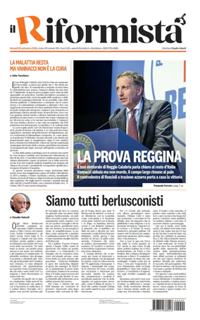 Cover of Il Riformista (Italy)