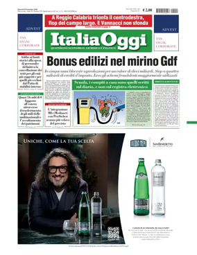 Cover of ItaliaOggi