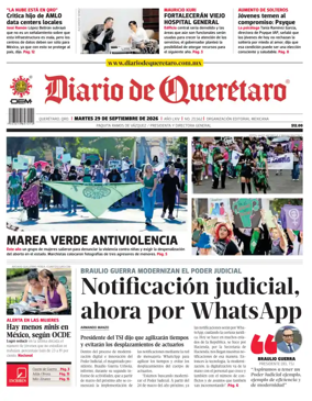 Cover of Diario de Queretaro