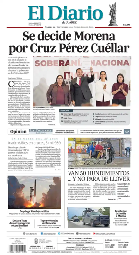 Cover of El Diario de Juarez