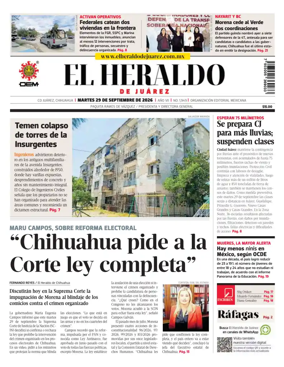 Cover of El Heraldo de Juarez