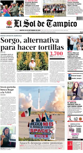 Cover of El Sol de Tampico