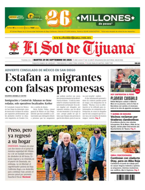 Cover of El Sol de Tijuana