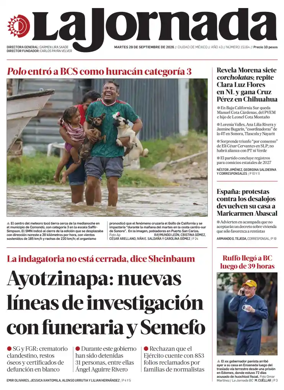 Cover of La Jornada