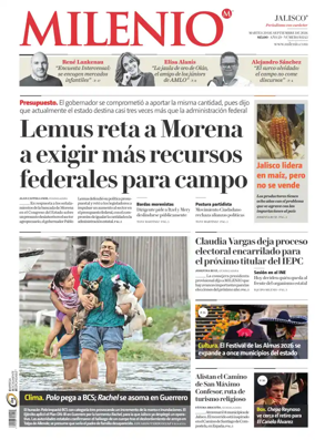 Cover of Milenio Jalisco