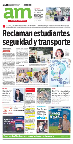 Cover of Periodico AM (Leon)