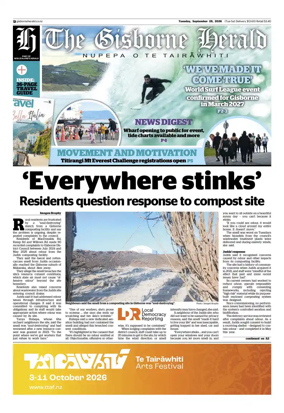 Cover of The Gisborne Herald