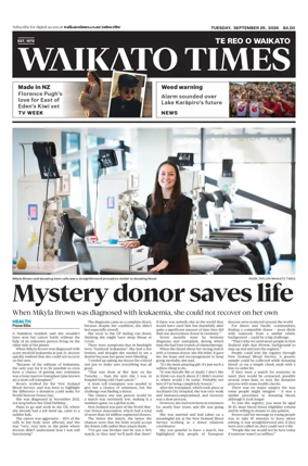 Cover of Waikato Times