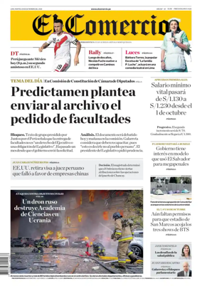 Cover of Diario El Comercio