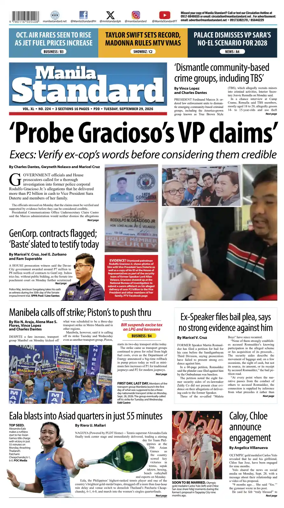 Cover of Manila Standard