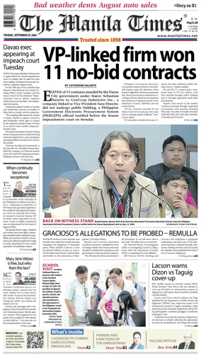 Cover of The Manila Times