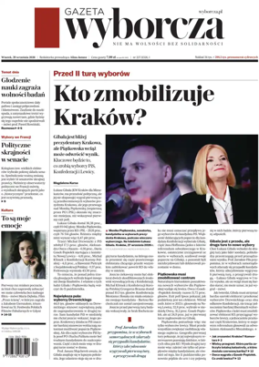 Cover of Gazeta Wyborcza