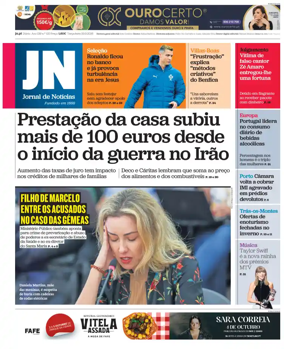 Cover of Jornal de Noticias
