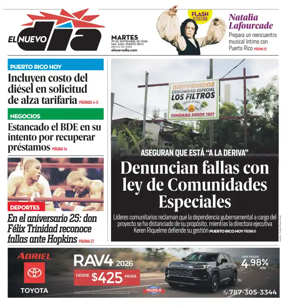 Cover of El Nuevo Dia