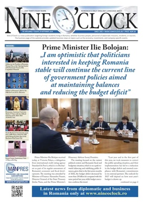Cover of Nine o clock (Romania) Daily