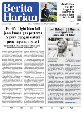 Cover of Berita Harian