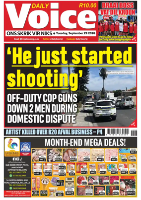 Cover of Daily Voice (South Africa)