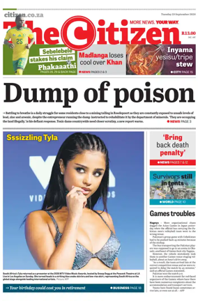 Cover of The Citizen (KZN)