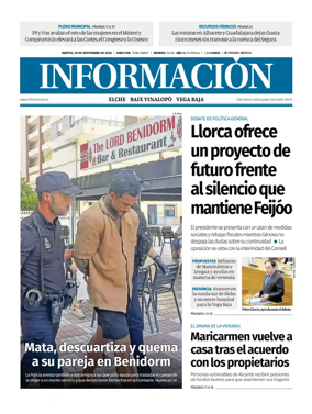 Cover of Diario Informacion (Elche y Vega Baja)