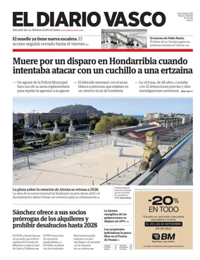 Cover of Diario Vasco (Capital)