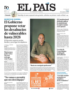 Cover of EL PAIS Euskadi