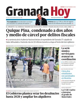 Cover of Granada Hoy