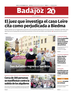 Cover of La Cronica de Badajoz BE