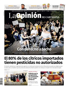 Cover of La Opinion de Murcia (Cartagena)