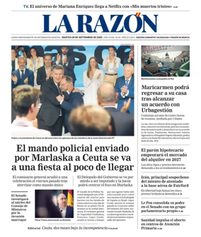 Cover of La Razon (Levante)