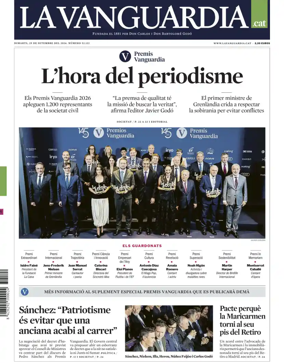 Cover of La Vanguardia (Catalonia - 1st edition)