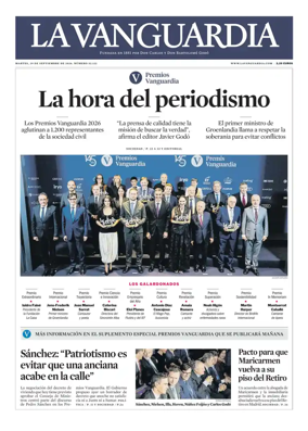 Cover of La Vanguardia