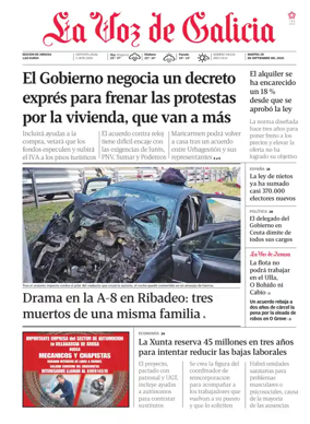 Cover of La Voz de Galicia (Arousa)