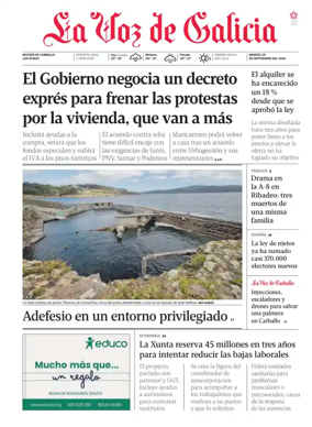 Cover of La Voz de Galicia (Carballo)