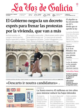 Cover of La Voz de Galicia (Deza)