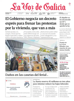 Cover of La Voz de Galicia (Lugo)