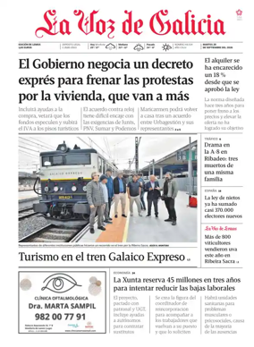 Cover of La Voz de Galicia (Monforte)