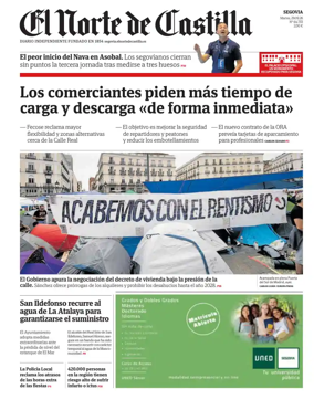 Cover of Norte de Castilla (Segovia)