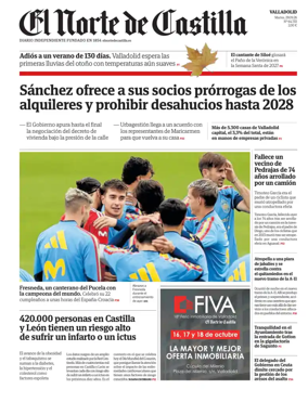 Cover of Norte de Castilla (Valladolid)