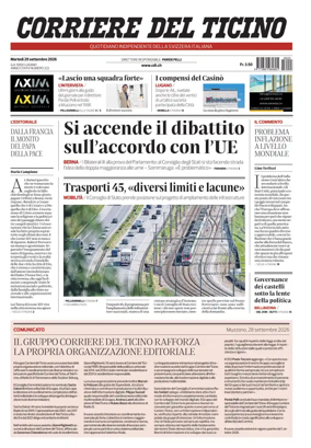 Cover of Corriere del Ticino