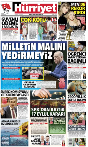 Cover of Hurriyet
