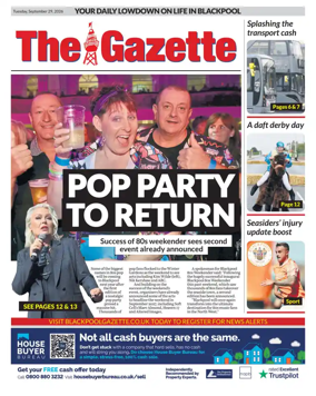 Cover of Blackpool Gazette