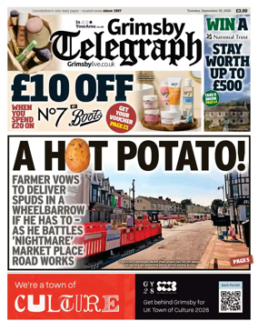 Cover of Grimsby Telegraph